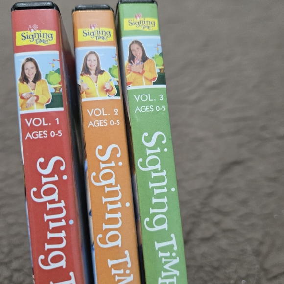 Signing Time ASL DVD 3 pack series, Volume 1 - 3 Ages 0-5 My First Signs - Picture 2 of 14